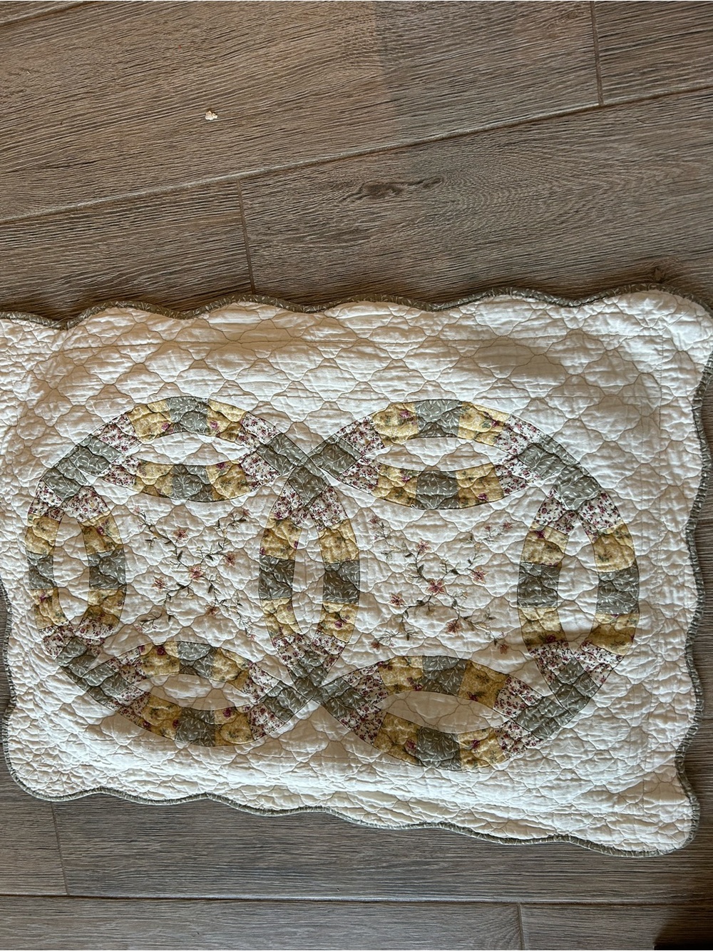 Better Homes And Gardens Cream Quilted pillow sham